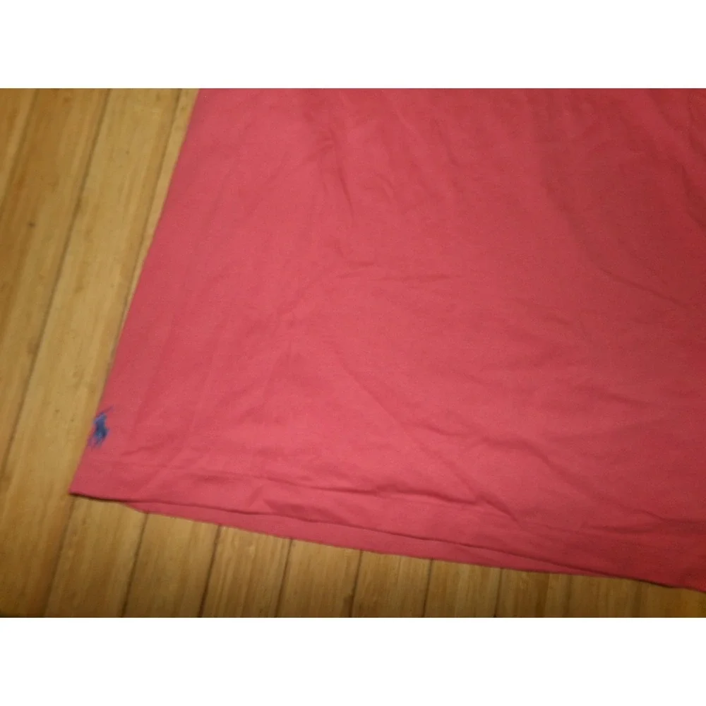 Polo Ralph Lauren Mens XL Pink Plaid Logo Applique Short Sleeve T-Shirt NWT
